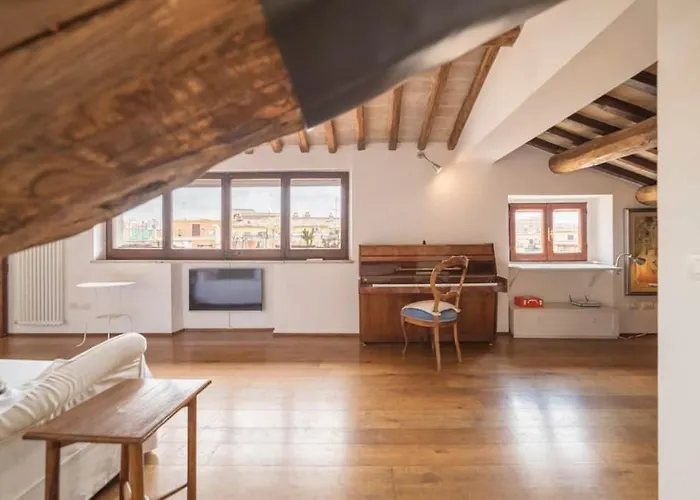 Pantheon Charming Penthouse Lägenhet Rom