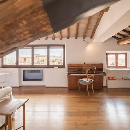 Pantheon Charming Penthouse 公寓 罗马
